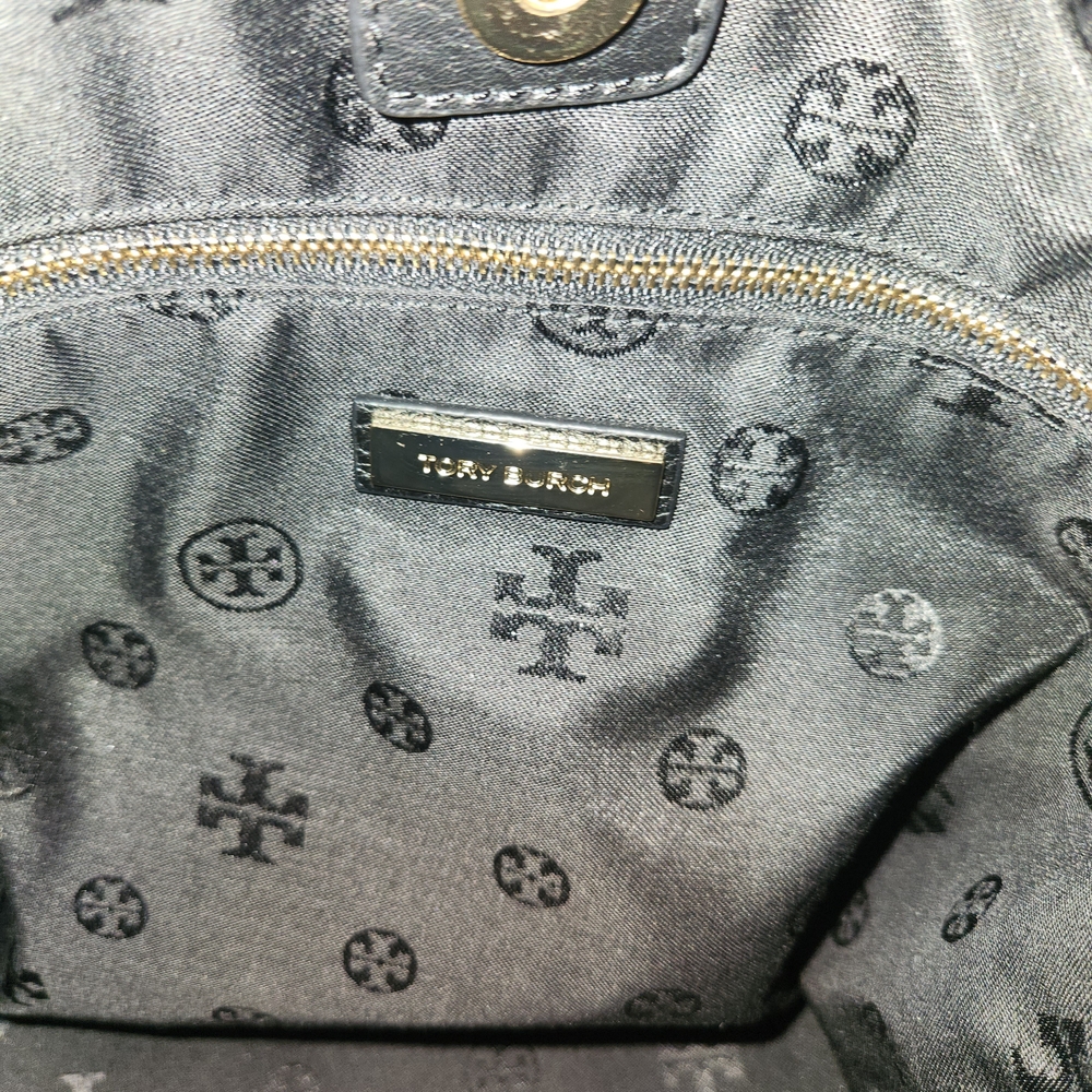 Tory Burch Black and Gold Shoulder Bag - Picture 9 of 16